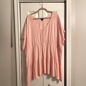Torrid size 5 pink babydoll top